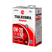 Масло моторное TAKAYAMA Adaptec 0W20 синт. API SP ILSAC GF-6A 4л металл Масло моторное TAKAYAMA Adaptec 0W20 синт. API SP ILSAC GF-6A 4л металл