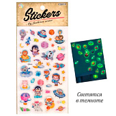  Наклейки Зверята, 100х160 мм, КН22072-41 