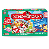 Игра настольная Русский стиль 100% Монополия, 04032 Игра настольная Русский стиль 100% Монополия, 04032
