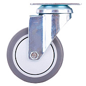  Опора колесная повор.на площ. 75мм пласт/резин, 1шт 