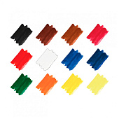  Акварель медовая Гамма Классическая, 12 цветов, без кисти, пластик 