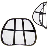 Подушка массажная для поддержки спины и поясницы, с деревянными вставками, черная NG 