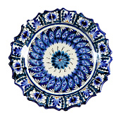  Тарелка Риштанская Керамика «Цветы», d=17 см, керамика, микс 1573765 