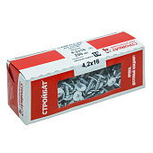  Саморезы металл-металл с прессшайбой ШСММ 4,2х16мм, 200шт, RAL 9003 белый 