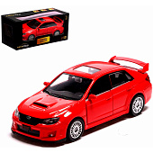 Машина металлическая SUBARU WRX STI, 1:32, инерция, открываются двери, цвет красный 7335832 Машина металлическая SUBARU WRX STI, 1:32, инерция, открываются двери, цвет красный 7335832