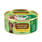  Влажный корм для собак Домашние обеды индейка, рубец 100г 