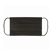 Маски одноразовые SANITERRA 50 штук короб, 3-х слойные, черные Маски одноразовые SANITERRA 50 штук короб, 3-х слойные, черные