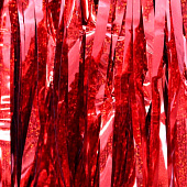  Праздничный занавес, дождик для фотозоны "Brilliant rain", red (100х200 см) 