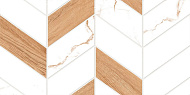  Кафель 50х25 Marmaris белый геометрия GT128VG /Global Tile 