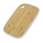  Доска разделочная, окантовка белая с чёрным 35.5х25х1,2см Linea Bamboo 93-BM-8-01.2 