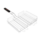  Решетка гриль GRILLBOOM хром, 23х29х6см 104-028 