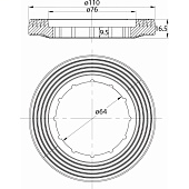  Клапан впускной боковой подвод F012400-0006 Iddis 