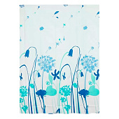 Штора для ванной 180х180 (ШхВ) Луг ПВХ 104150 Delphinium