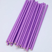 Трубочки одноразовые для напитков 25 шт. "Party go", purple (197 мм)