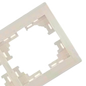 Рамка для розеток и выключателей, 4 поста, цвет крем, Lezard MIRA Рамка для розеток и выключателей, 4 поста, цвет крем, Lezard MIRA