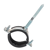 Металлический хомут с шурупом М8, дюбелем 2" (60-65) Металлический хомут с шурупом М8, дюбелем 2" (60-65)