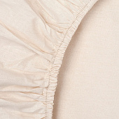  Простыня на резинке "Цвет Эмоций" 180х200х20, поплин, 100% хлопок (Бежевый ВБ) 