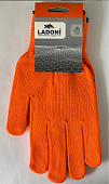  Перчатки акриловые с ПВХ, Зима, р. 10, 10 класс, LADONI арт.570, оранжевые 