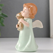 Сувенир керамика "Малышка-ангел в зелёном платье с медвежонком" 5х4х9 см 9720755 Сувенир керамика "Малышка-ангел в зелёном платье с медвежонком" 5х4х9 см 9720755