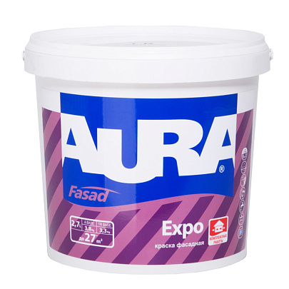 В/Д краска фасадная (TR) AURA Expo 2,7 В/Д краска фасадная (TR) AURA Expo 2,7