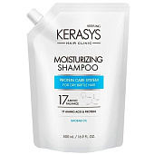  Шампунь Kerasys Hair Clinic Moisturizing Увлажняющий 500 мл(запаска) 