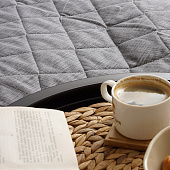 Покрывало 120х210 стеганое Традиция поплин бежевый 2327 Покрывало 120х210 стеганое Традиция поплин бежевый 2327