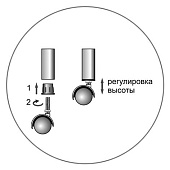  Колесная опора d 50мм с резьб.М10 пласт. "Element" 