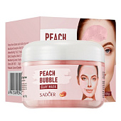  Маска для лица Sadoer Peach Bubble с персиком и центеллой азиатской 100гр 