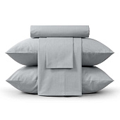 Комплект постельного белья Verossa Melange Семейный с наволочками 50х70 и 70х70 рисунок silver Комплект постельного белья Verossa Melange Семейный с наволочками 50х70 и 70х70 рисунок silver
