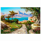Алмазная мозаика Остров сокровищ 60х80 см, "Город у моря", без подрамника, 663870 Алмазная мозаика Остров сокровищ 60х80 см, "Город у моря", без подрамника, 663870