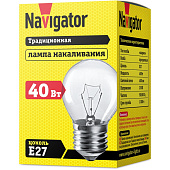 Лампа Navigator Шарик ПР 40 Вт E27 /94310 Лампа Navigator Шарик ПР 40 Вт E27 /94310