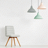 Обои 1.06х10м Romarta арт.106-102-43 Звезды на белом /Moda Interio   Обои 1.06х10м Romarta арт.106-102-43 Звезды на белом /Moda Interio