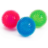  Игрушка-пищалка WOGY для собак мяч игольчатый, d=8 см, микс, арт.2024-6398 Код 273904 