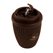Стакан для кофе с крышкой SL Home, 250 мл, 9,5х9,5х12,5 см, коричневый 9951494 Стакан для кофе с крышкой SL Home, 250 мл, 9,5х9,5х12,5 см, коричневый 9951494
