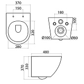 Унитаз подвесной Blanco безободковый BLARDSEi25/BLARNSEi25 Iddis Унитаз подвесной Blanco безободковый BLARDSEi25/BLARNSEi25 Iddis