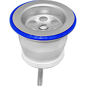 Выпуск для раковины 1 1/2" нерж реш 70мм Выпуск для раковины 1 1/2" нерж реш 70мм