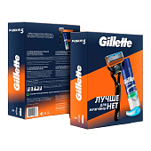  Подарочный набор Gillette FUSION Бритва с 1 кассетой +1 кас и Гель для бритья Алоэ 200мл 