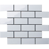  Мозаика 29,1х29,5 Brick White Glossy Белый арт. A32000/A1001G /Starmosaic 