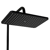 Душевая стойка с тропическим душем поворотный излив латунь черный Fabia 9775 Душевая стойка с тропическим душем поворотный излив латунь черный Fabia 9775