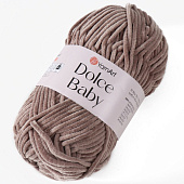  Пряжа Dolce Baby, микрополиэстер, 85 м/50 гр, 754 серо-бежевый, 9464950 