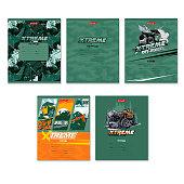 Тетрадь 12л клетка Экстрим, выборочный лак (20/100) /12ТСКд5_4_3_1/ Тетрадь 12л клетка Экстрим, выборочный лак (20/100) /12ТСКд5_4_3_1/