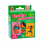  Игра настольная Русский стиль, "Крейзи войнушка", 52 карты, 04696 