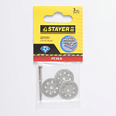 Круг алмазный отрезной с оправкой(3шт)/STAYER Круг алмазный отрезной с оправкой(3шт)/STAYER