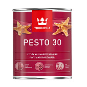 Эмаль полуматовая Tikkurila PESTO 30 База A 0,9л Эмаль полуматовая Tikkurila PESTO 30 База A 0,9л
