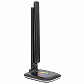 Светильник настольный LED 10Вт UL621 сенсор регулир темп света RGB черный /Ultra Light