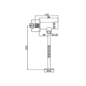 Кран для писсуара нажимной LEDEME LH506/RLH506