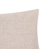  Наволочка 45х45 декоративная Этель бежевый, рогожка, 9656454 