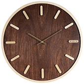  Часы настенные Ритм Рубин, d-40см, деревянные, открытая стрелка, 4003-001 