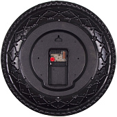  Часы настенные  Классика Рубин, круг d-38см, корпус черный с золотом, 3825-007 (5) 