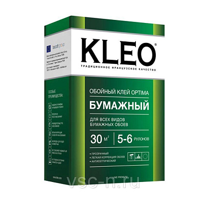 Клей обойн КLEO OPTIMA бумажный 5-6 рул Клей обойн КLEO OPTIMA бумажный 5-6 рул